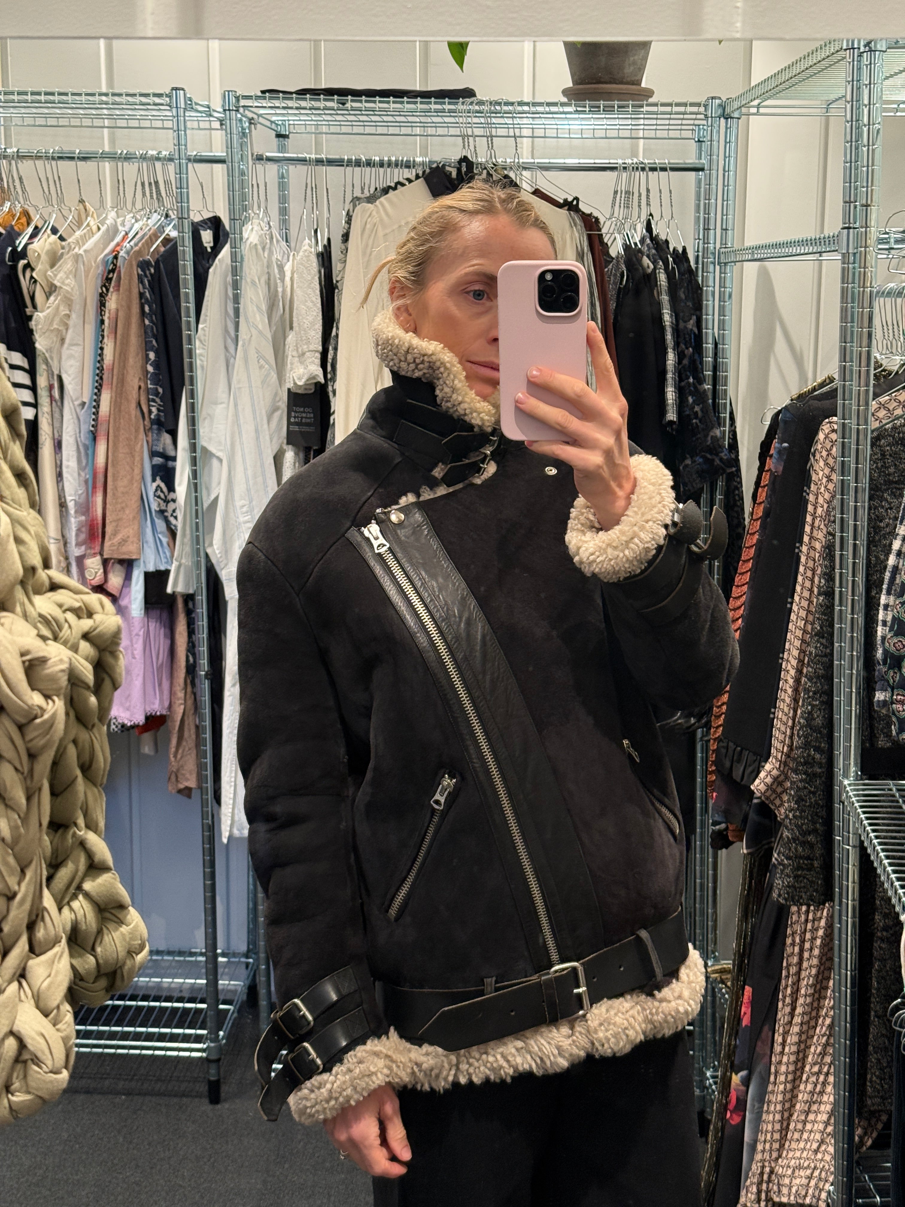 Acne Suede / Shearling Jakke