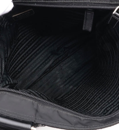 Prada Tessuto Nylon x Leather Shoulder Bag / Taske