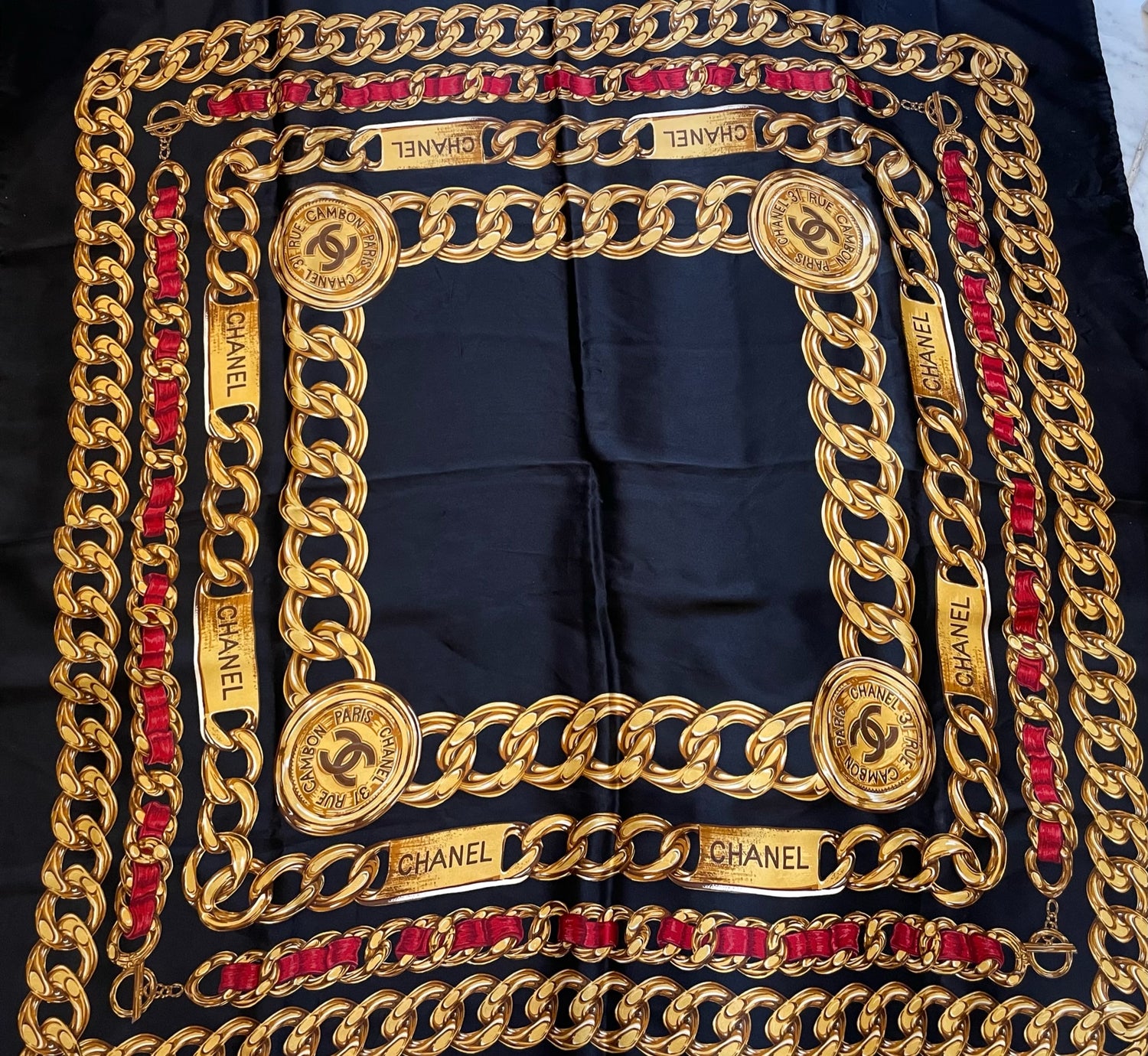 Chanel Silke Tørklæde