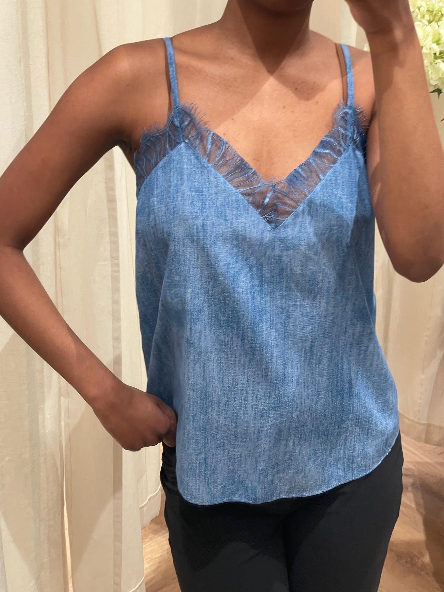 Charlotte Sparre Lace Silk Top