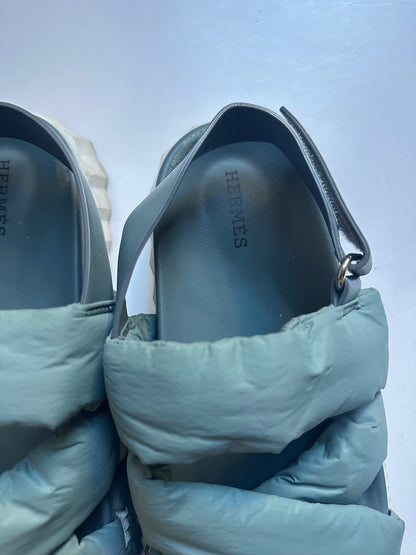 Hermes Electric Padded Blue Sandaler