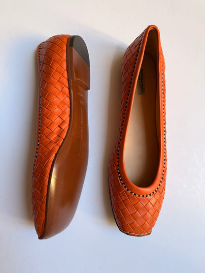 Bottega Veneta Intrecciato Leather Flats