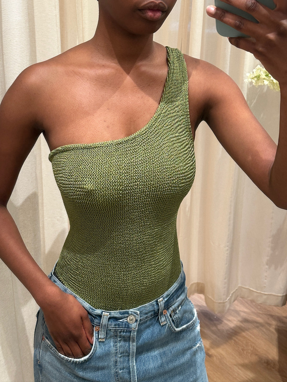Hunza G One Shoulder Badedragt / Top