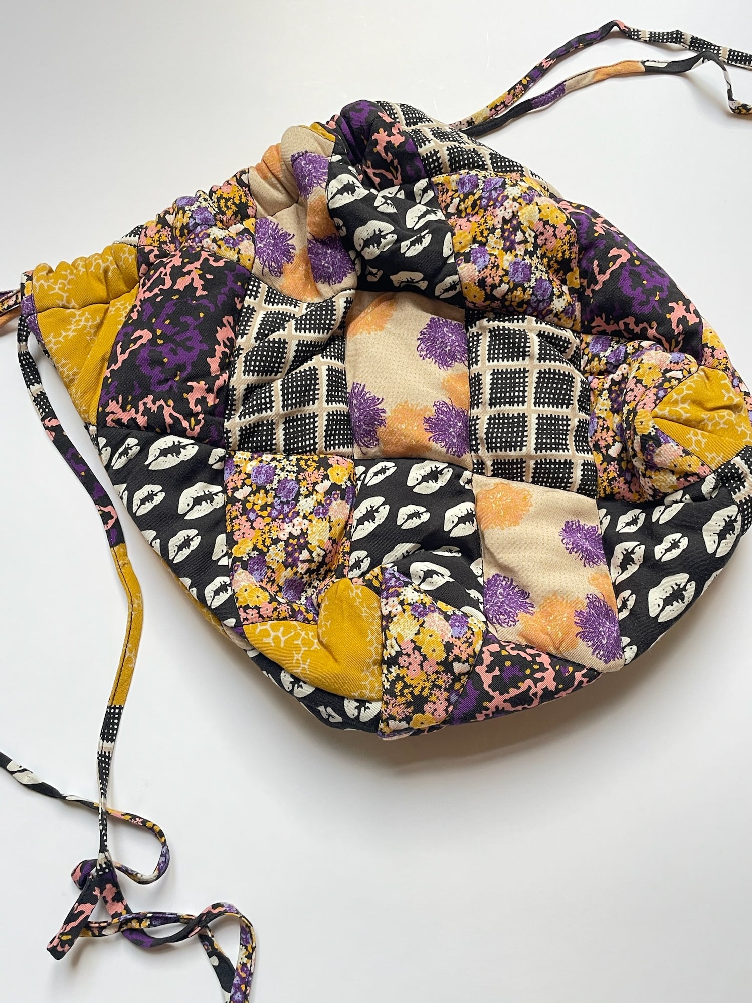 Quiltet Blomster Taske