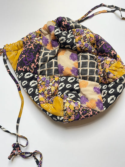 Quiltet Blomster Taske