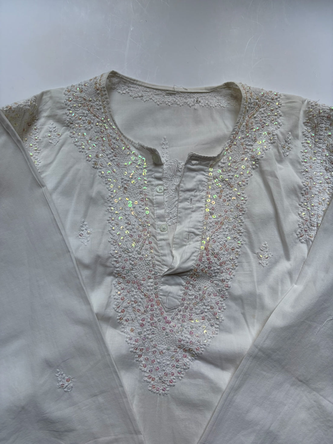 Broderet Perle Skjorte