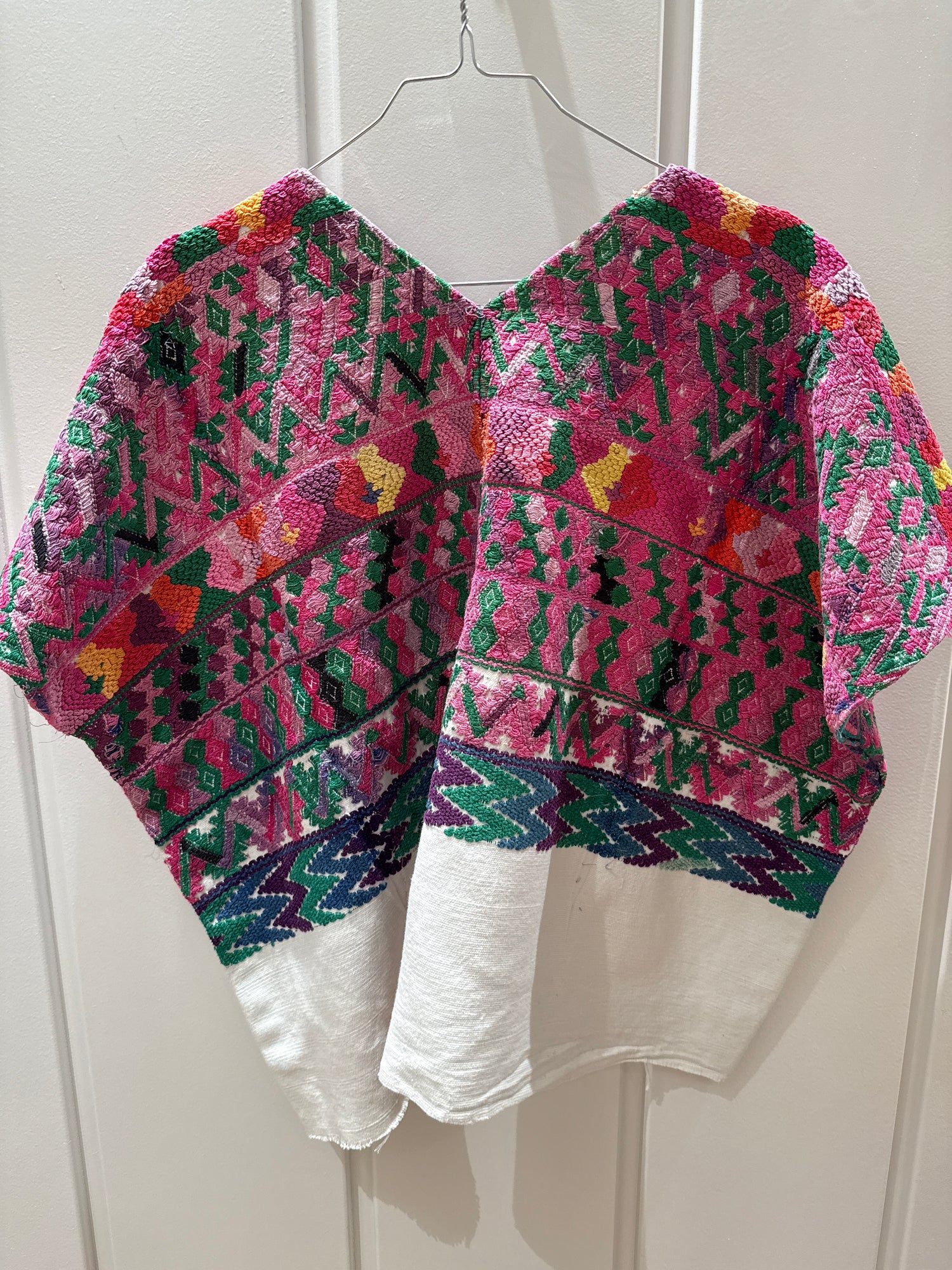 Blomstret Huipil Poncho