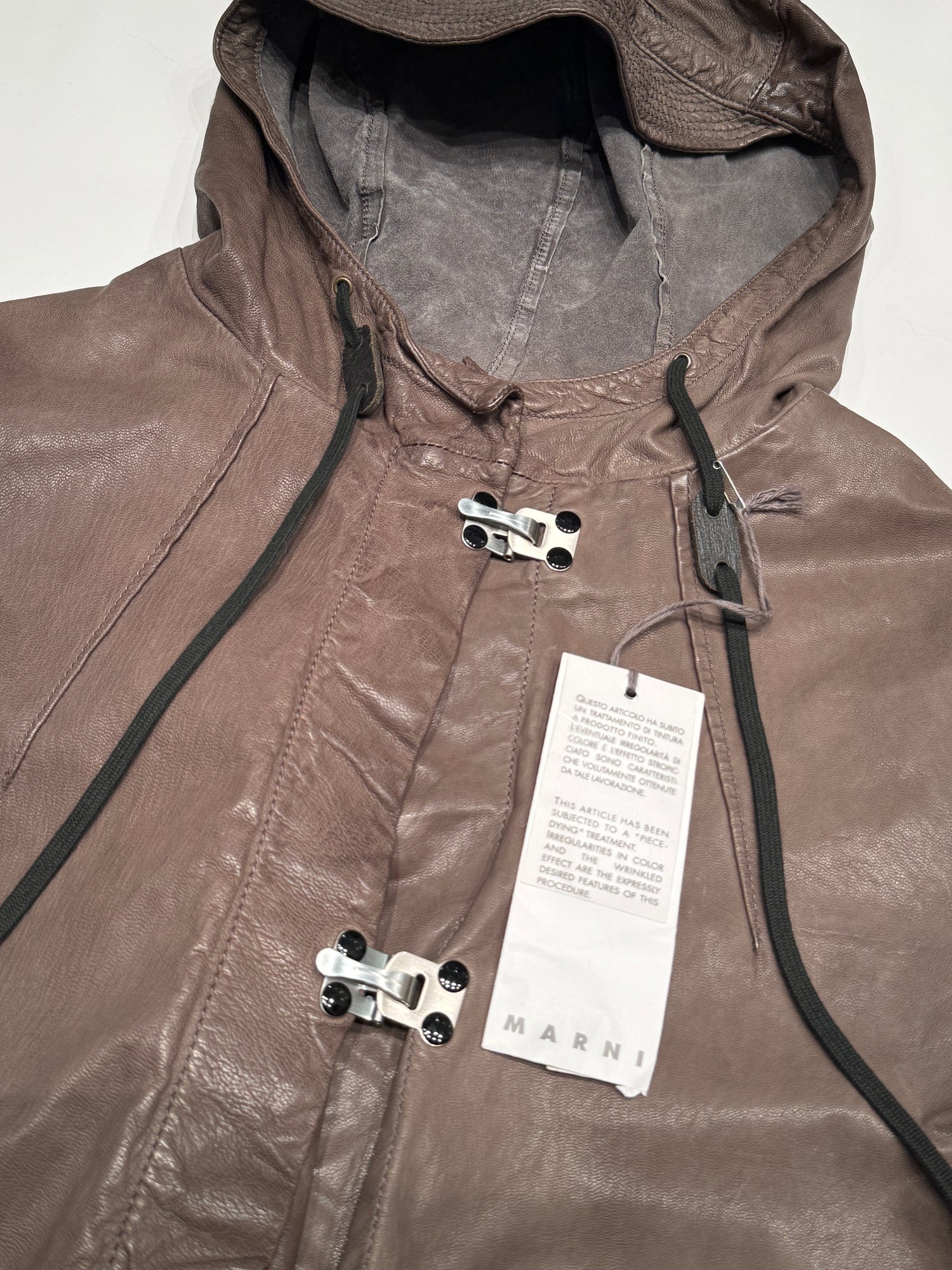 Marni Læder Utility Jakke