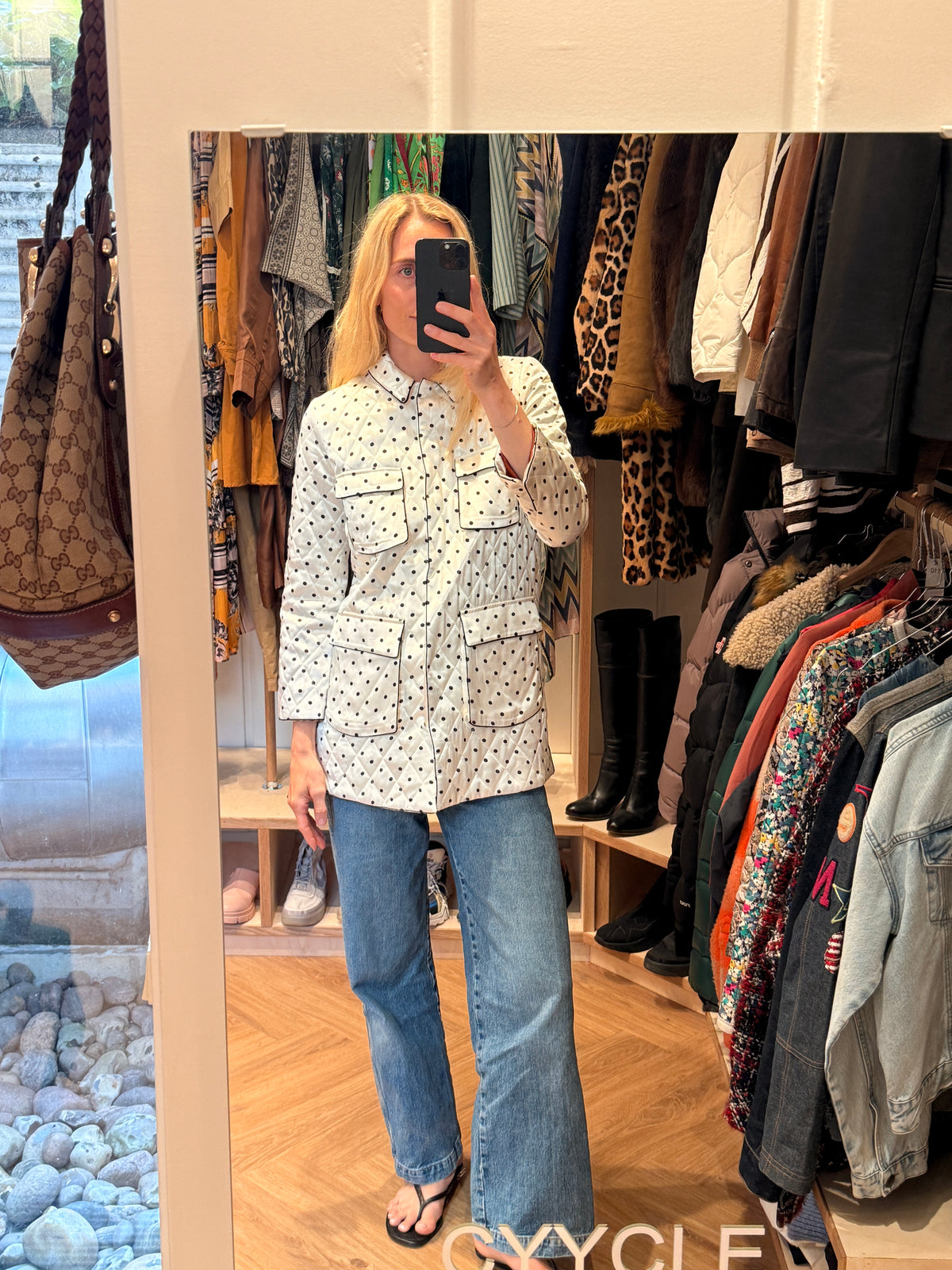 Ganni Polka Dot Jakke