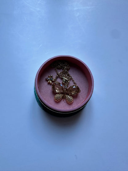 Swarovski Sommerfugl Halskæde