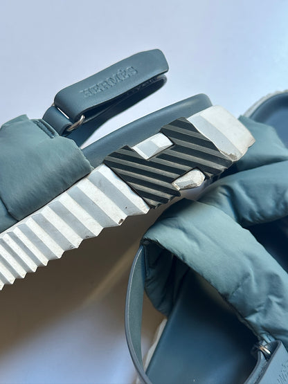 Hermes Electric Padded Blue Sandaler