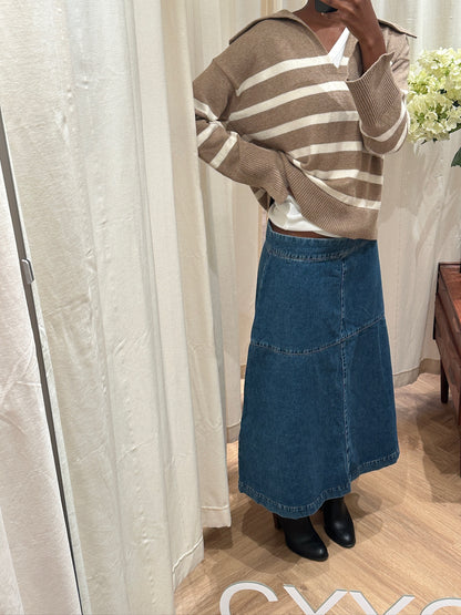 Mads Nørgaard Lang Denim Nederdel