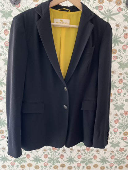 Etro blazer sort forfra