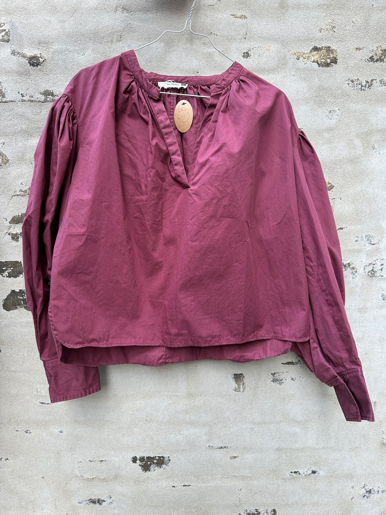 Isabel Marant bluse bordeaux væg