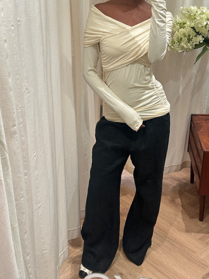 Day Birger et Mikkelsen Off-Shoulder Wrap Bluse