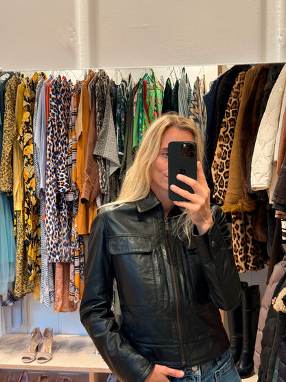 Calvin Klein Læder Jakke