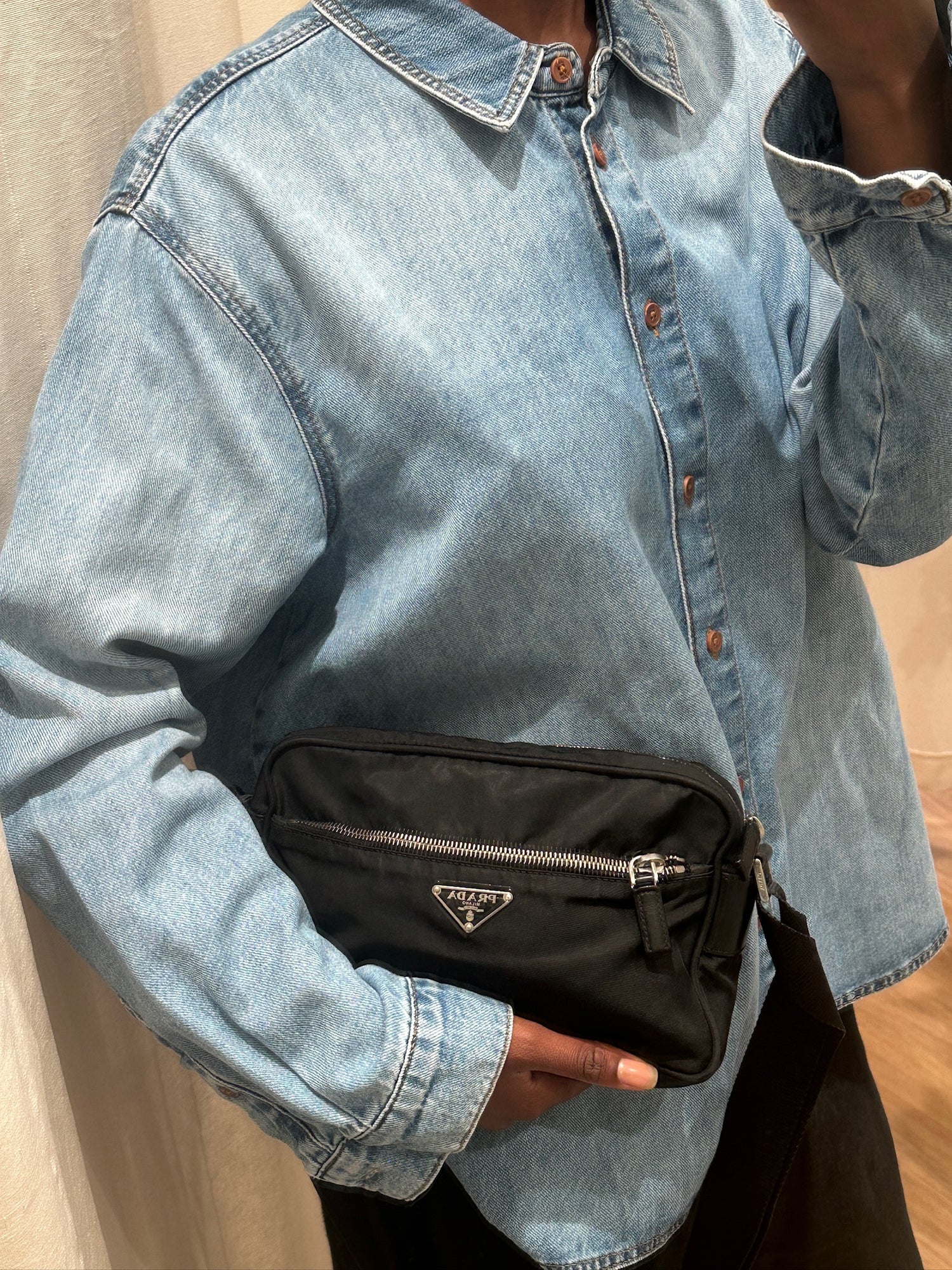 Prada Tessuto Nylon Shoulder Bag / Taske