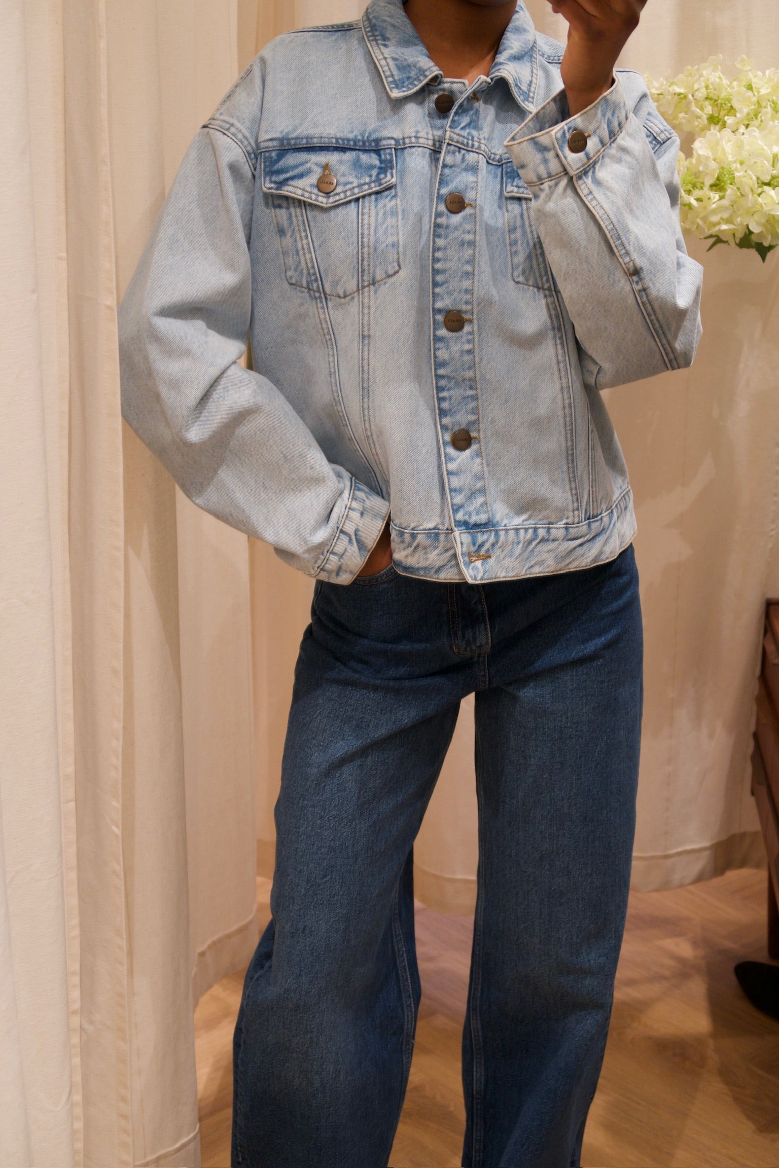 Skall Denim Jakke