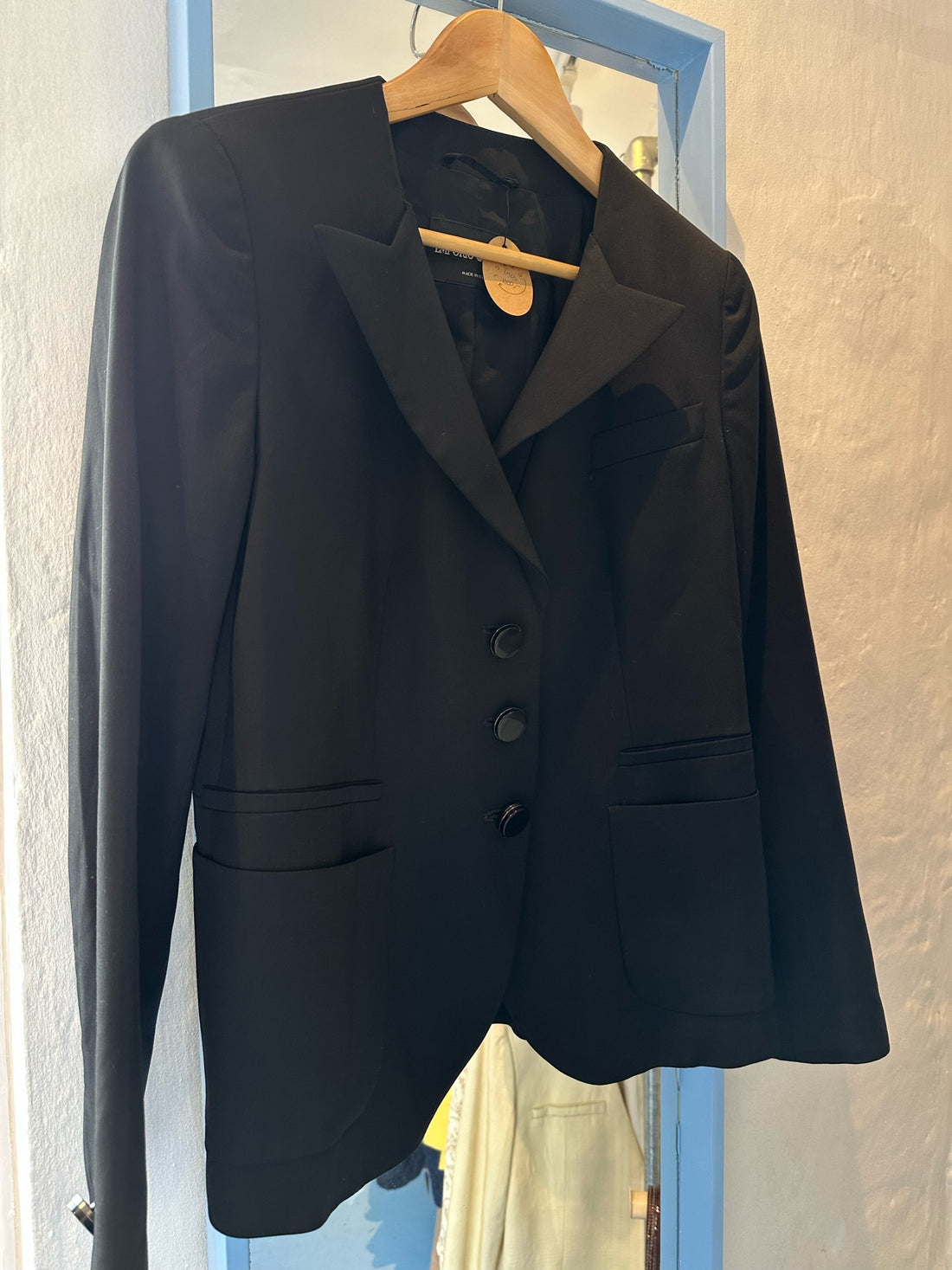 emporio armani blazer sort forfra