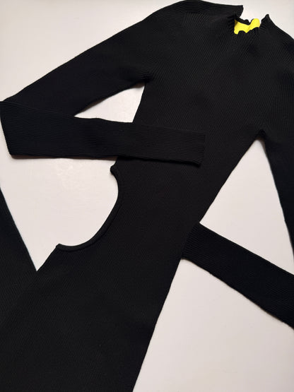 AERON Cut-out Rin-knit Maxi Kjole