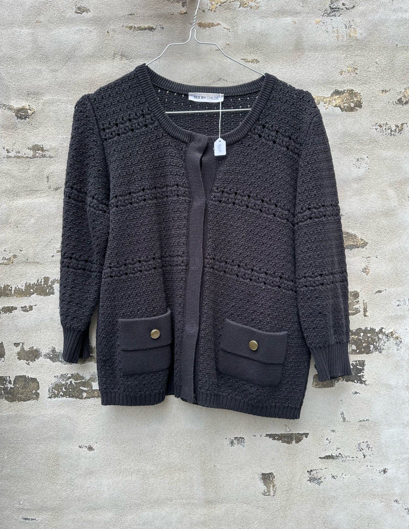 See by Chloe cardigan sort væg