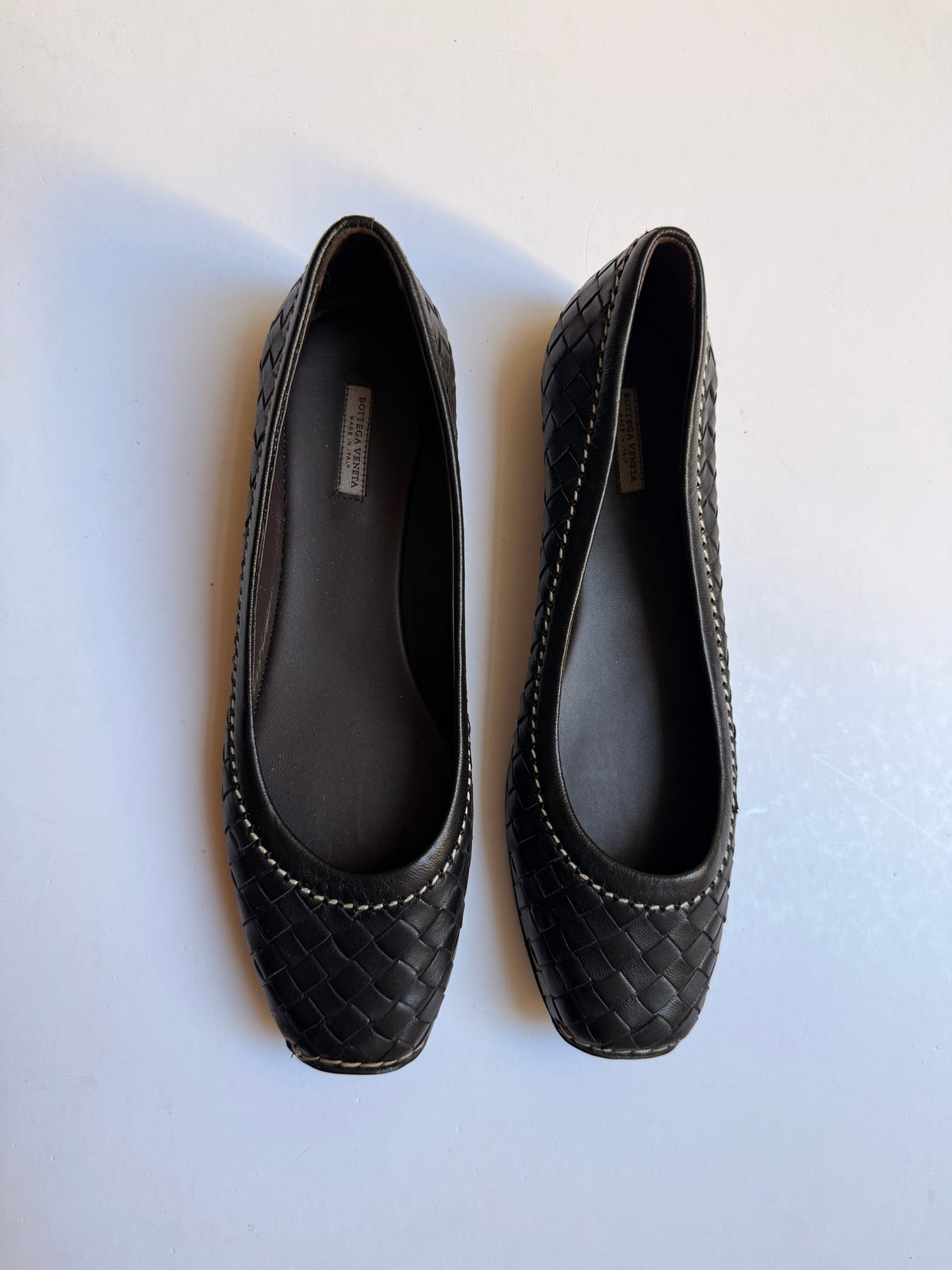 Bottega Veneta Intrecciato Leather Flats