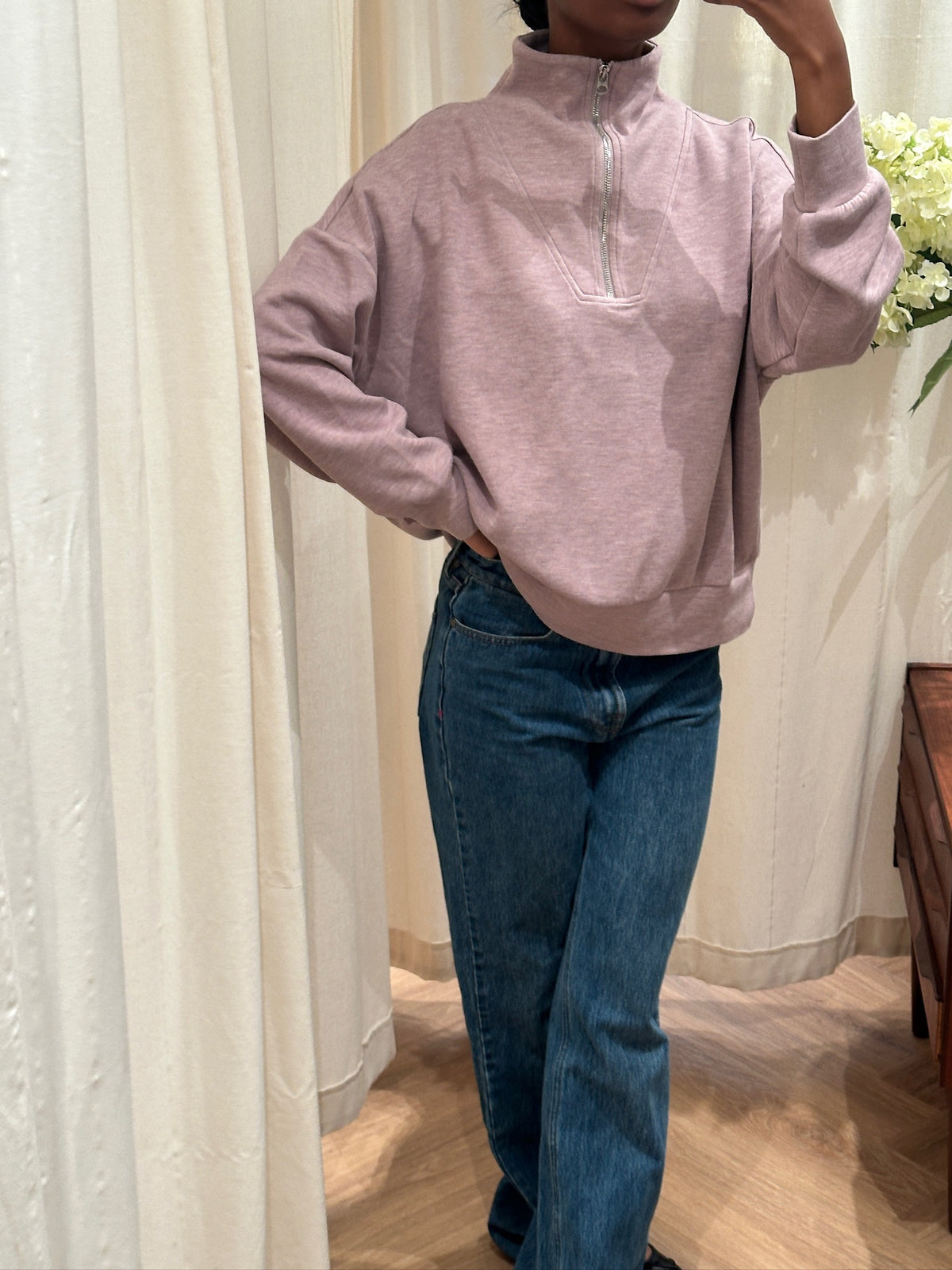 Varley Doublesoft Zip Sweater