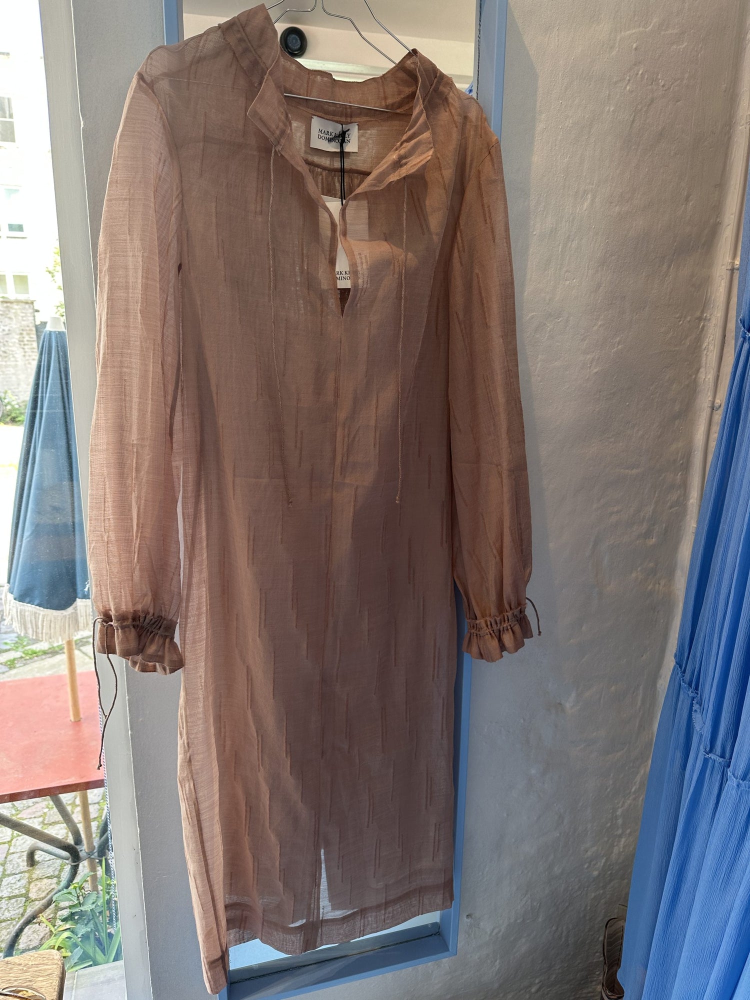 Mark Kenly Domino Tan Dress
