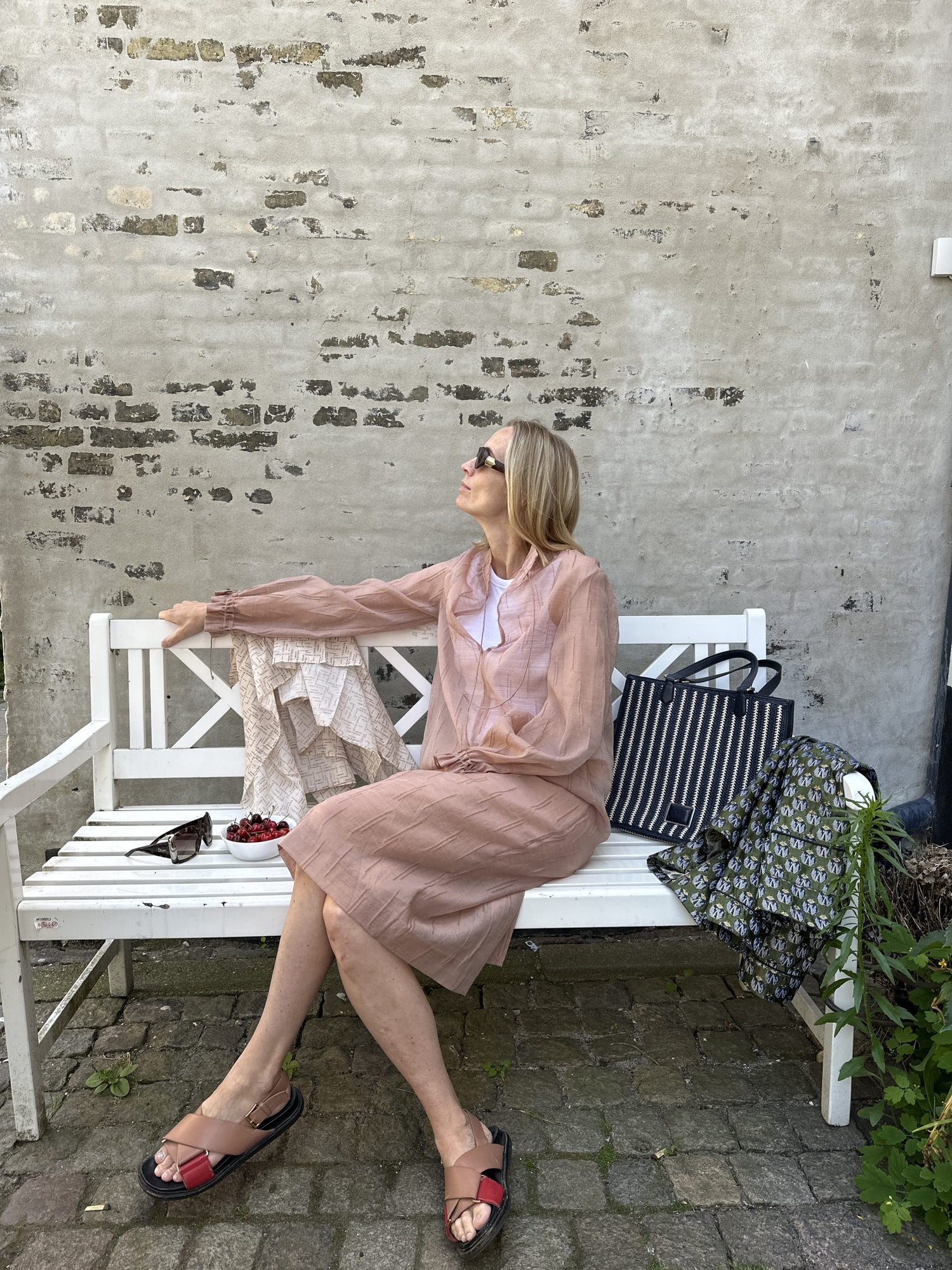 Mark Kenly Domino Tan Dress