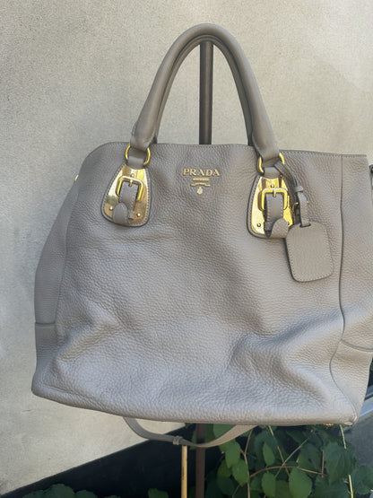 Prada Double Leather Handbag