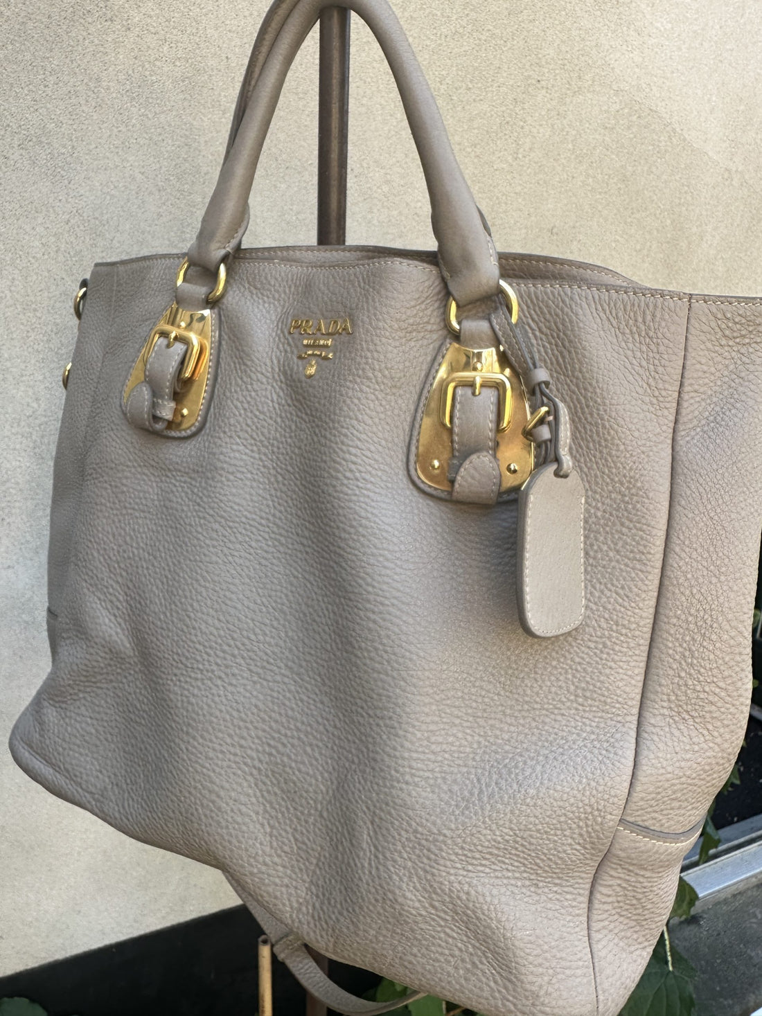 Prada Double Leather Handbag