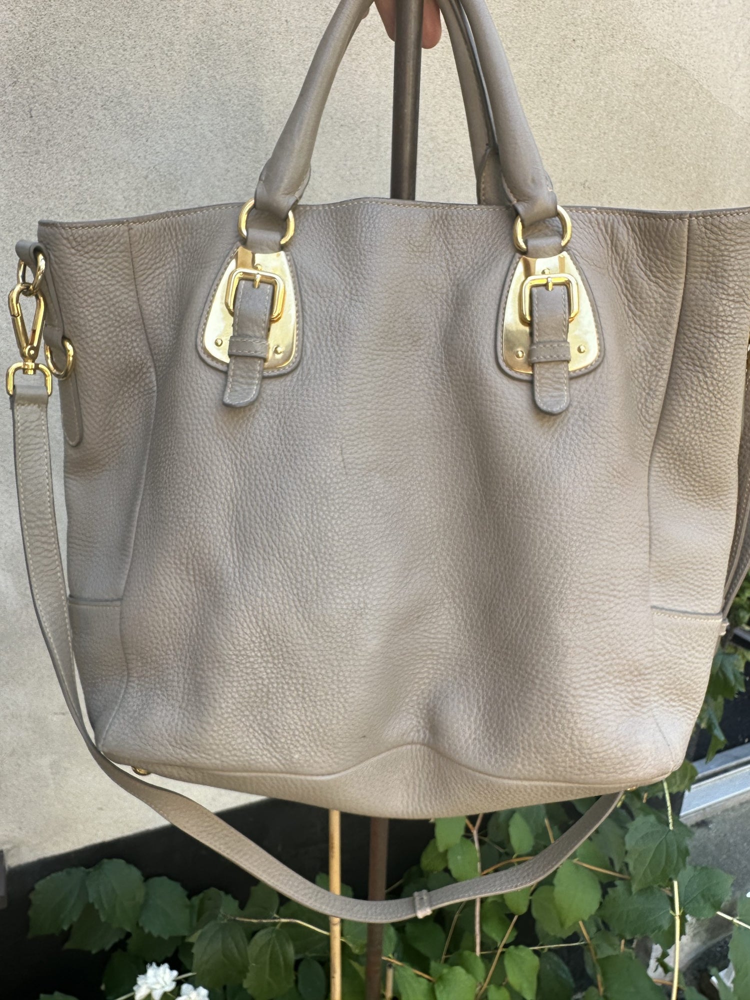 Prada Double Leather Handbag