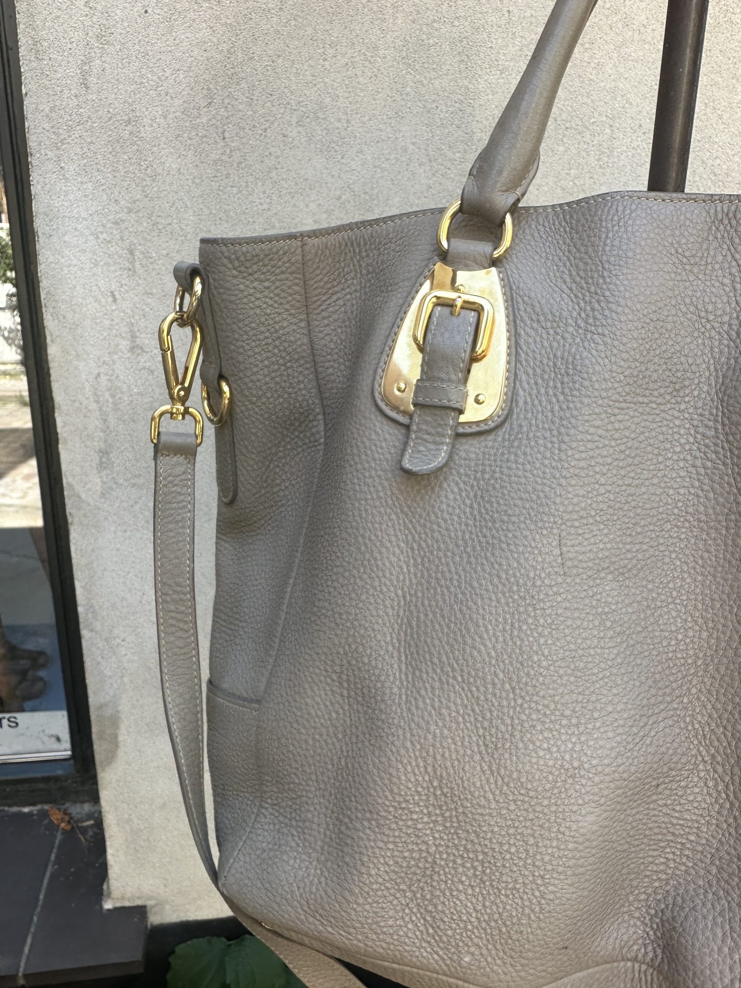 Prada Double Leather Handbag