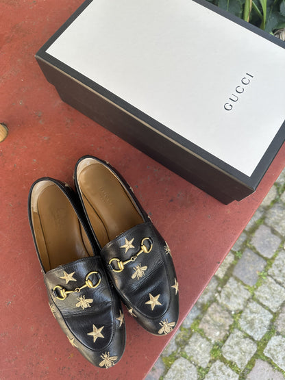 Gucci Jordaan Embroidered Loafers