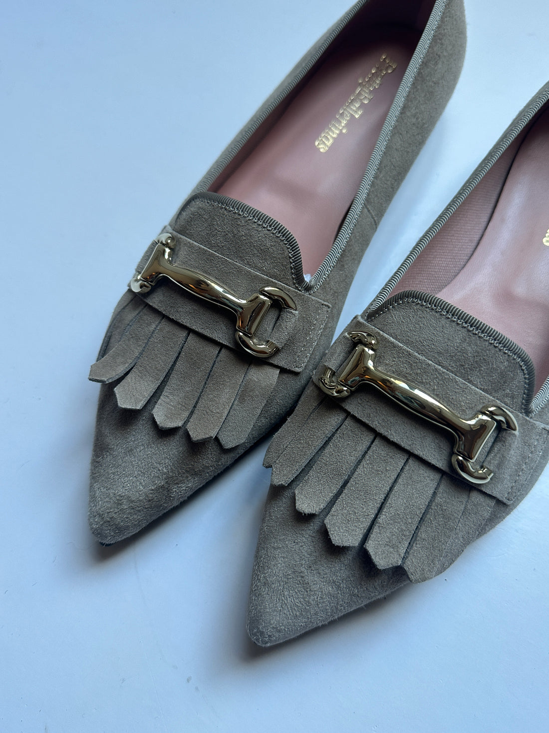 Pretty Ballerina Suede Horsebit Flats