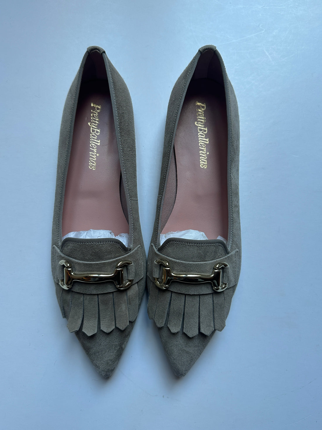 Pretty Ballerina Suede Horsebit Flats